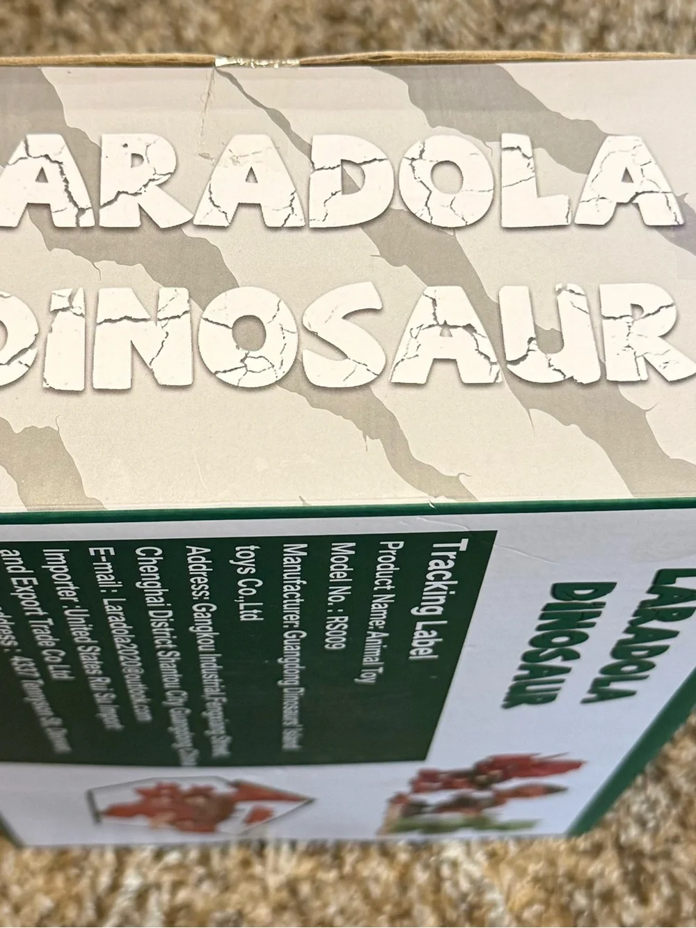 Laradola DIY Dinosaur Building Set - Green & Orange